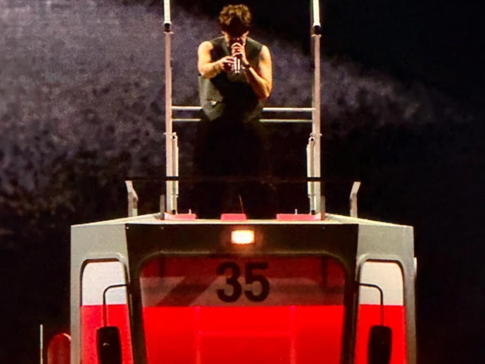 Elementy scenografii na koncert Taco Hemingwaya na Stadionie Narodowym w Warszawie