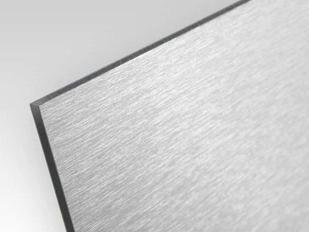 Kompozyt reklamowy jednostronny srebrny szczotkowany 2 mm