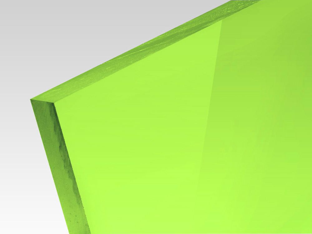 Płyty akrylowe wylewane kolory fluo zielony 3 mm