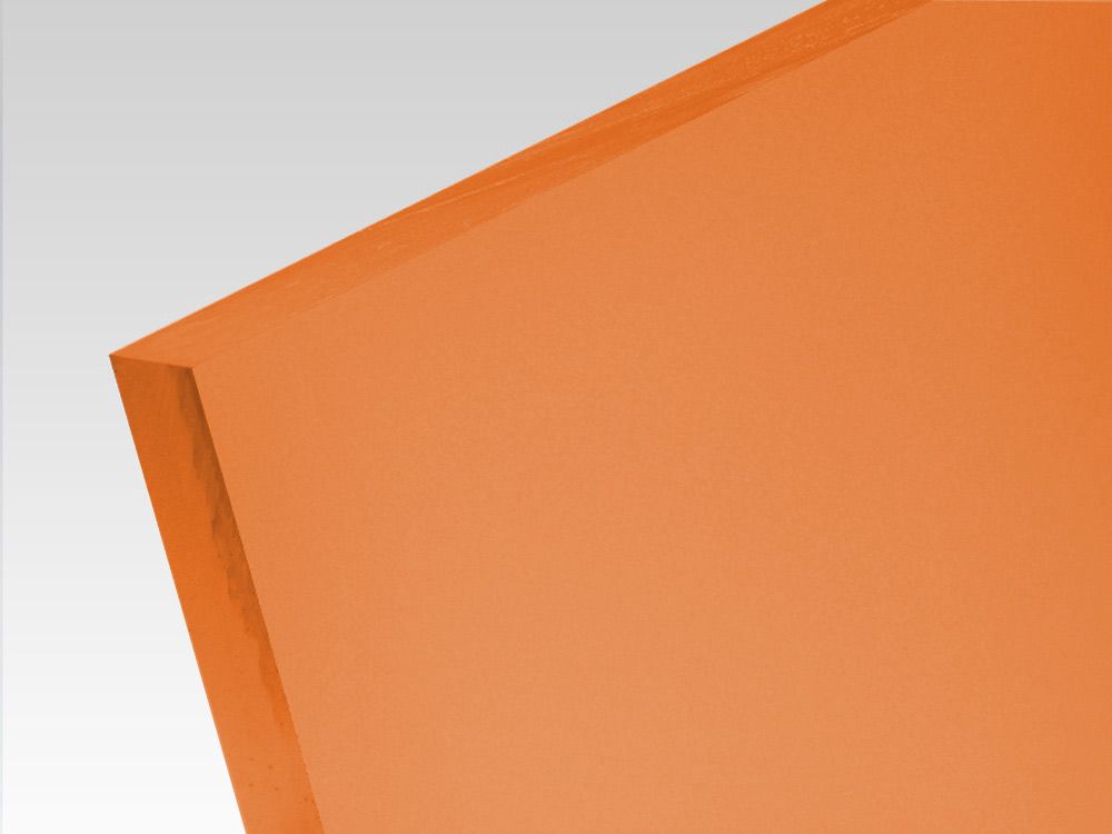 Płyty akrylowe wylewane kolory translucentne pomarańczowy 3 mm