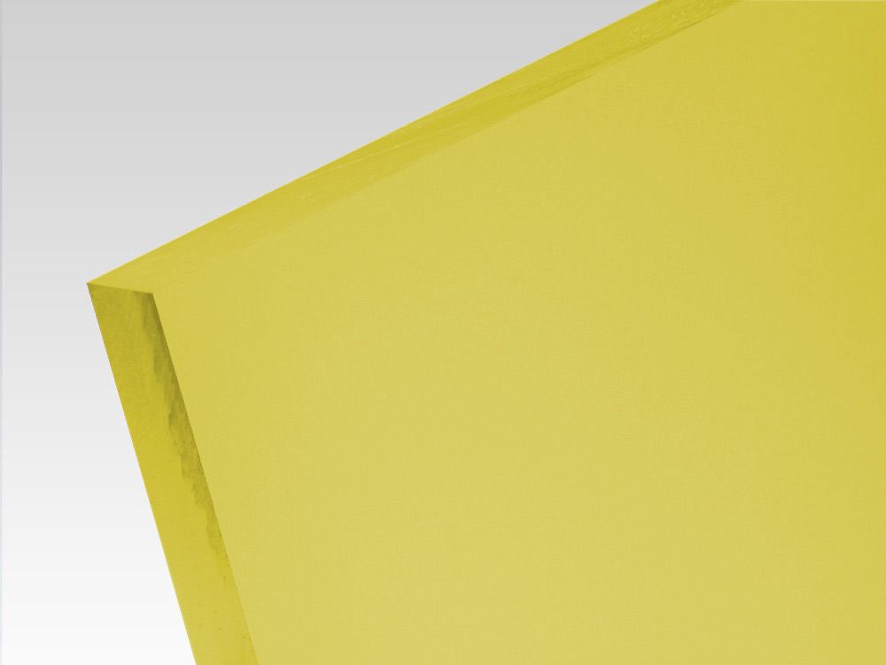 Płyty akrylowe wylewane kolory translucentne żółty 3 mm